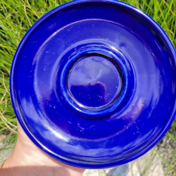 Vintage Hall China Restaurant Ware Blue Demitasse Cup & Saucer (956) ~ Espresso - Picture 8 of 14